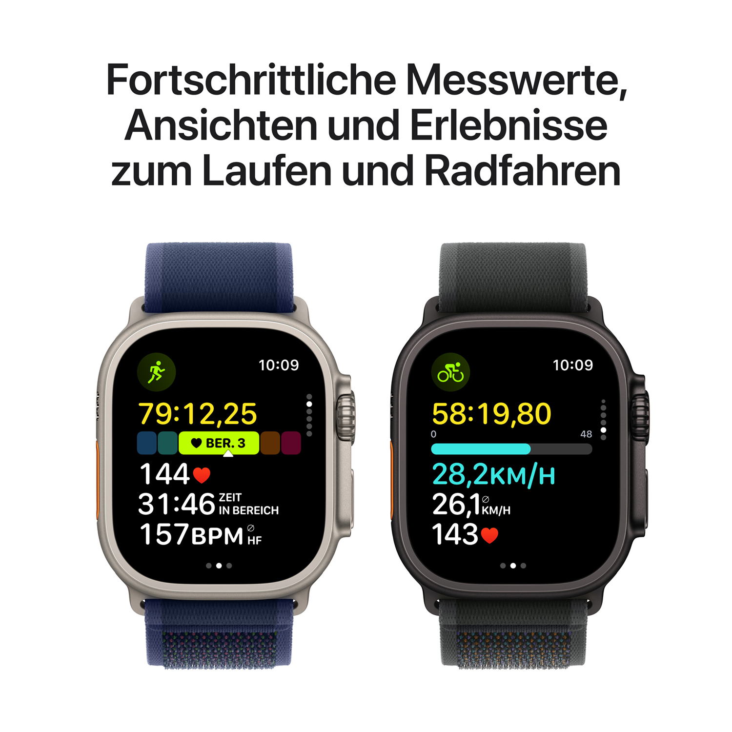 Apple Watch Ultra 2 Titanium Cellular 49mm Schwarz (Trail Loop schwarz) M/L Apple Watch Ultra 2 Titanium Cellular 49mm Schwarz (Trail Loop schwarz) M/L