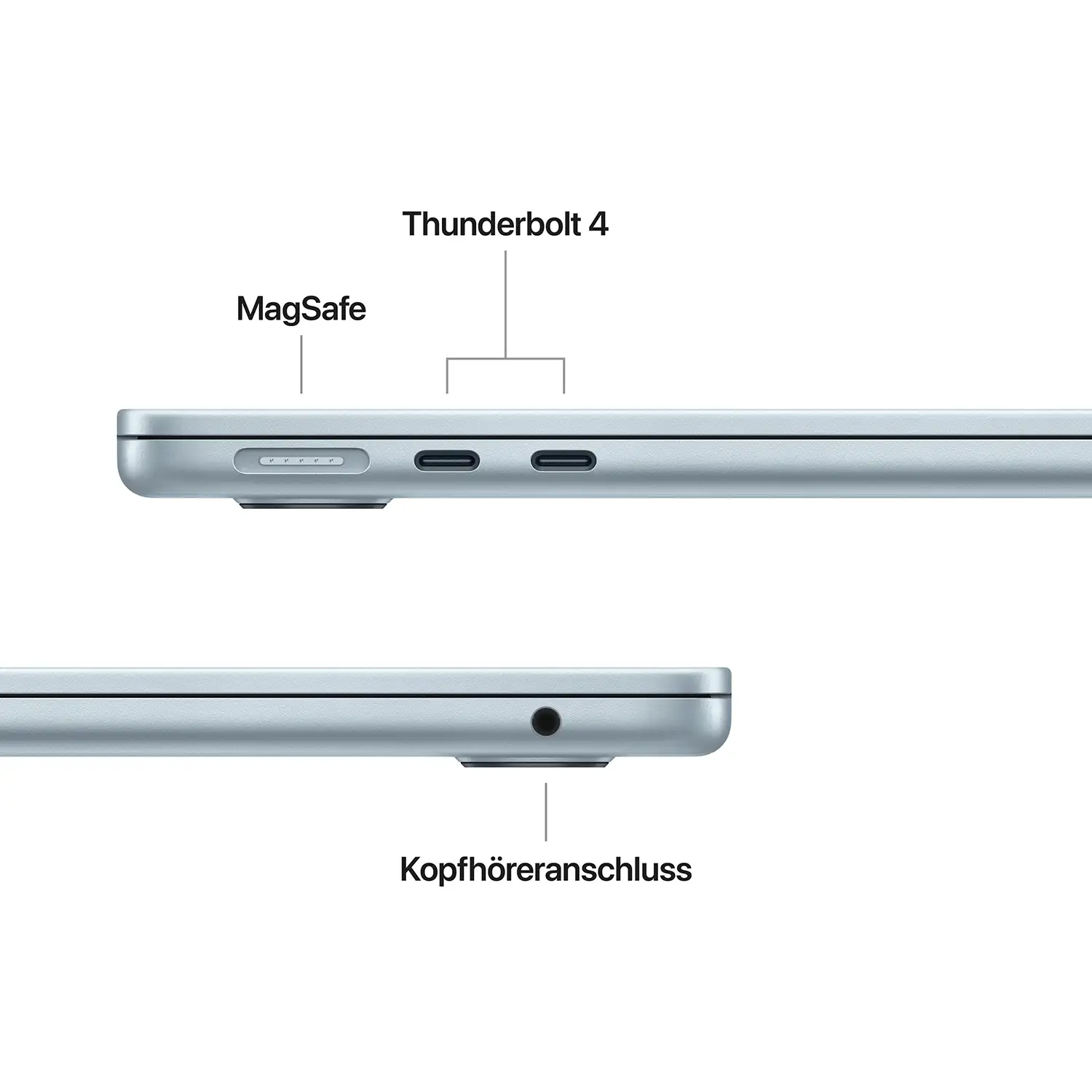 Macbook Air 13.6'' - M4 10-Core CPU 8-Core GPU - 16 GB - 256 GB SSD - Himmelblau - 2025 Macbook Air 13.6'' - M4 10-Core CPU 8-Core GPU - 16 GB - 256 GB SSD - Himmelblau - 2025